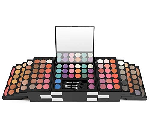 148 Colors Eyeshadow Palette Makeup Contouring Kit Combination with Eyebrow Powder, Lipgloss, Blusher, Press Powder and Concealer - Perfect for Professional and Daily Use