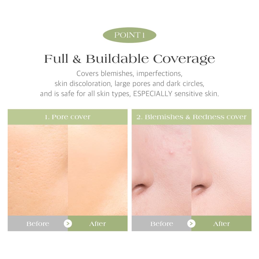 Dr.Althea Dear.A Perfect Cover Concealer Palette - Vegan Fomula, Conceal, Cover, Correct, Contour, Highlight, Multi concealer balette, Finger puff included (C03)