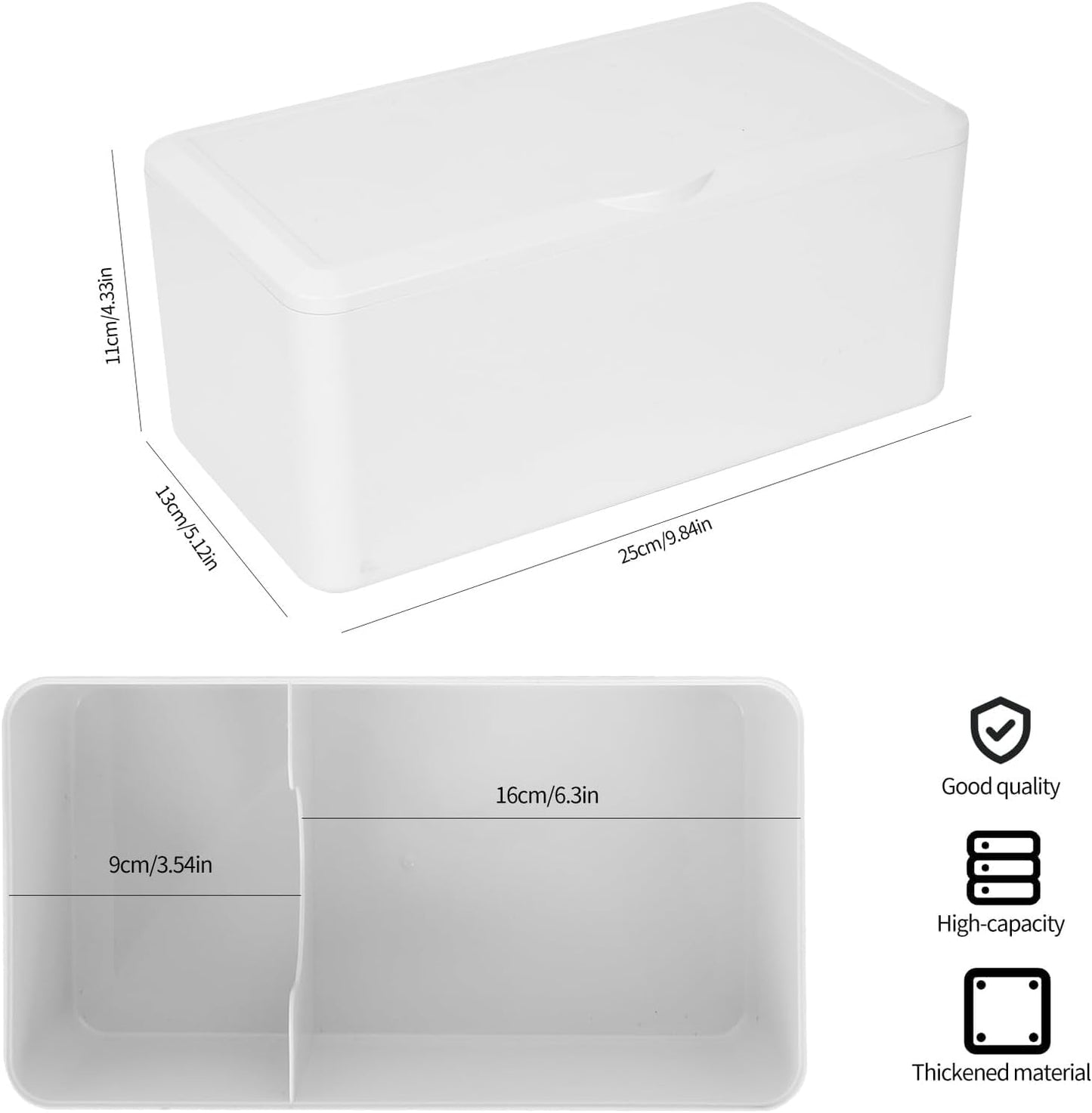 Pad and Tampon Organizer for Bathroom,Sanitary Napkin Holder, Pad and Tampon Organizer for Period, Sanitary Napkin Storage Container, Black