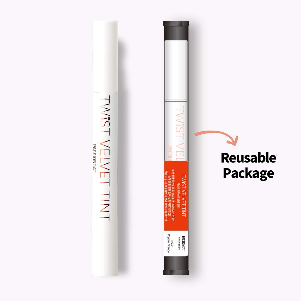 PASSIONCAT Long Lasting Lip Stain for Lips and Cheek Tint | High Pigment Color | lightweight Matte Finish | Weightless | Full Coverage | Twist Velvet Tint #9 (No.9)