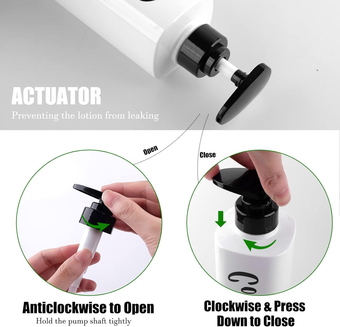16.9oz Shampoo and Conditioner Dispenser Set of 3-Printed Shower Soap Dispenser Plastic Shampoo Bottles Refillable with Pump - Shampoo Conditioner Body Wash Dispenser for Bathroom Shower Wall