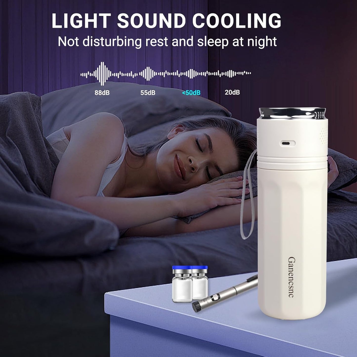 Electric Insulin Cooler Travel Case TSA Approved,USB Type-C Smart Cooling, 10000mAh Power Bank ,Large Capacity Medication Cooler for Travel ,Medical Cooler for Insulin (White, no Power Bank)