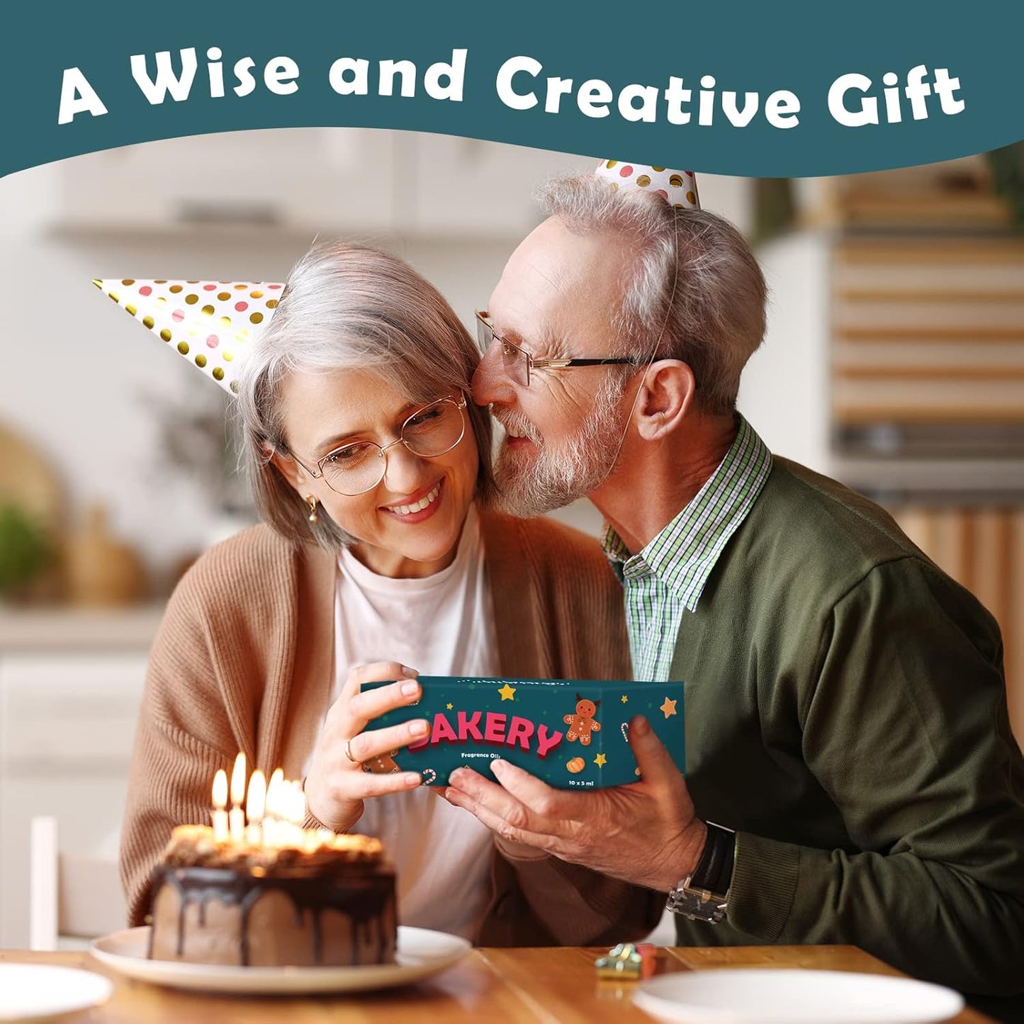 Bakery Fragrance Oils, Holamay Scented Essential Oils for Soap & Candle Making, Aromatherapy Diffuser Oil Scents (10 Packs of 5ml) - Creamy Vanilla, Gingerbread, Chocolate, Pumpkin Pie and More