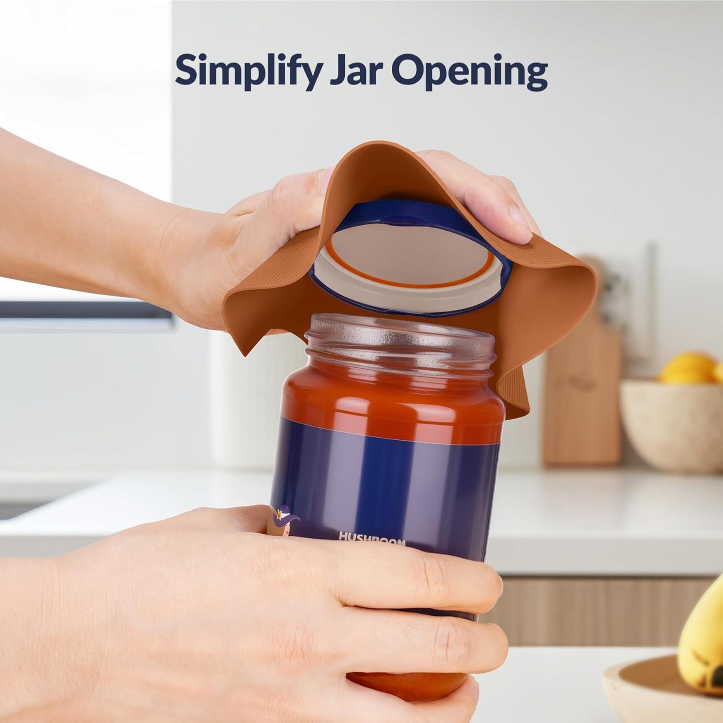 NIHOME Silicone Jar Opener – 6 Inch Large Anti-Slip Grip Pads, Premium 100% Food-Grade Silicone, Stylish Designer Colors, Multi-Purpose Heat-Resistant Mat & Coaster, Set of 6 (Vintage Colors)