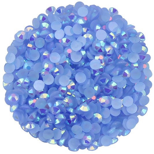 1440 Pcs SS20 5mm Flatback Rhinestones for Nails Art Crafts Glitter Round Shine Gems AB Crystals DIY Clothes Shoes (Light Sapphire AB)