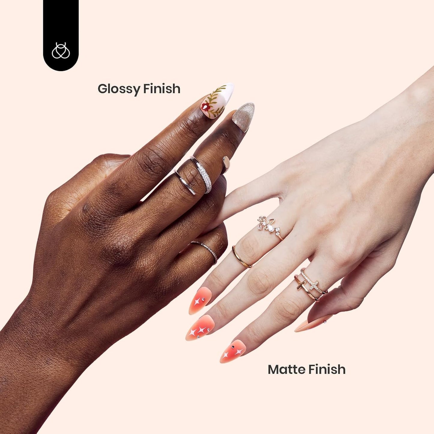 Beetles Matte Gel Top Coat No Wipe Top Coat Gel Nail Polish & Base Coat Set, 3Pcs 15ml Nail Polish Long Lasting Basic Combination, Soak Off LED Nail Lamp Art DIY Design Gifts for Women Her