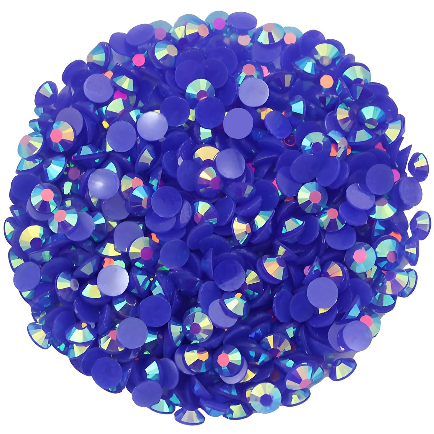 1440 Pcs SS20 5mm Flatback Rhinestones for Nails Art Crafts Glitter Round Shine Gems AB Crystals DIY Clothes Shoes (Sapphire AB)