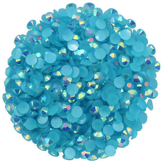 1440 Pcs SS20 5mm Flatback Rhinestones for Nails Art Crafts Glitter Round Shine Gems AB Crystals DIY Clothes Shoes (Peacock Blue AB)