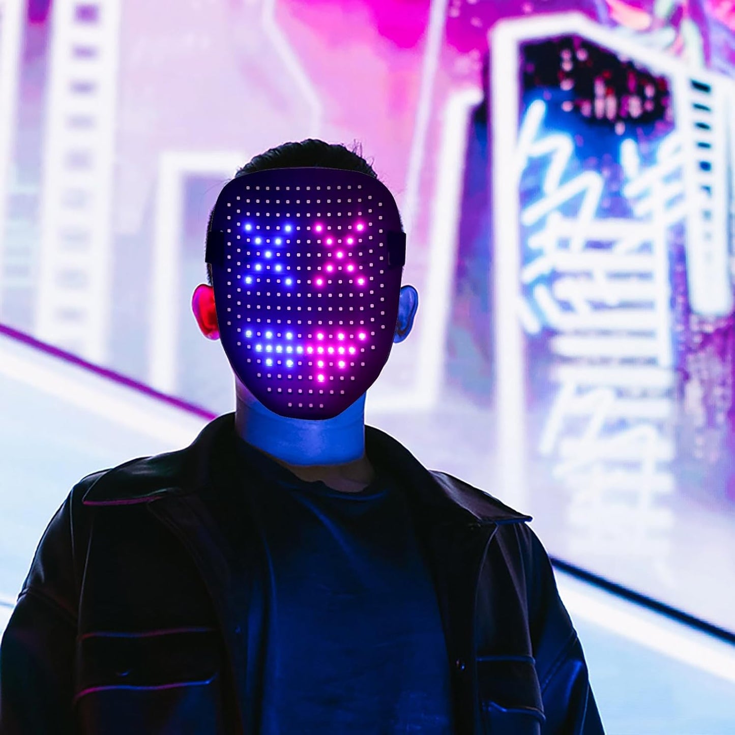 QAQ LED Mask Light Up Mask with Gesture Sensing, Cool Stuff Toys Gifts for Boys Girls, Cool Toys Gifts for Halloween Costumes Christmas Birthday Party