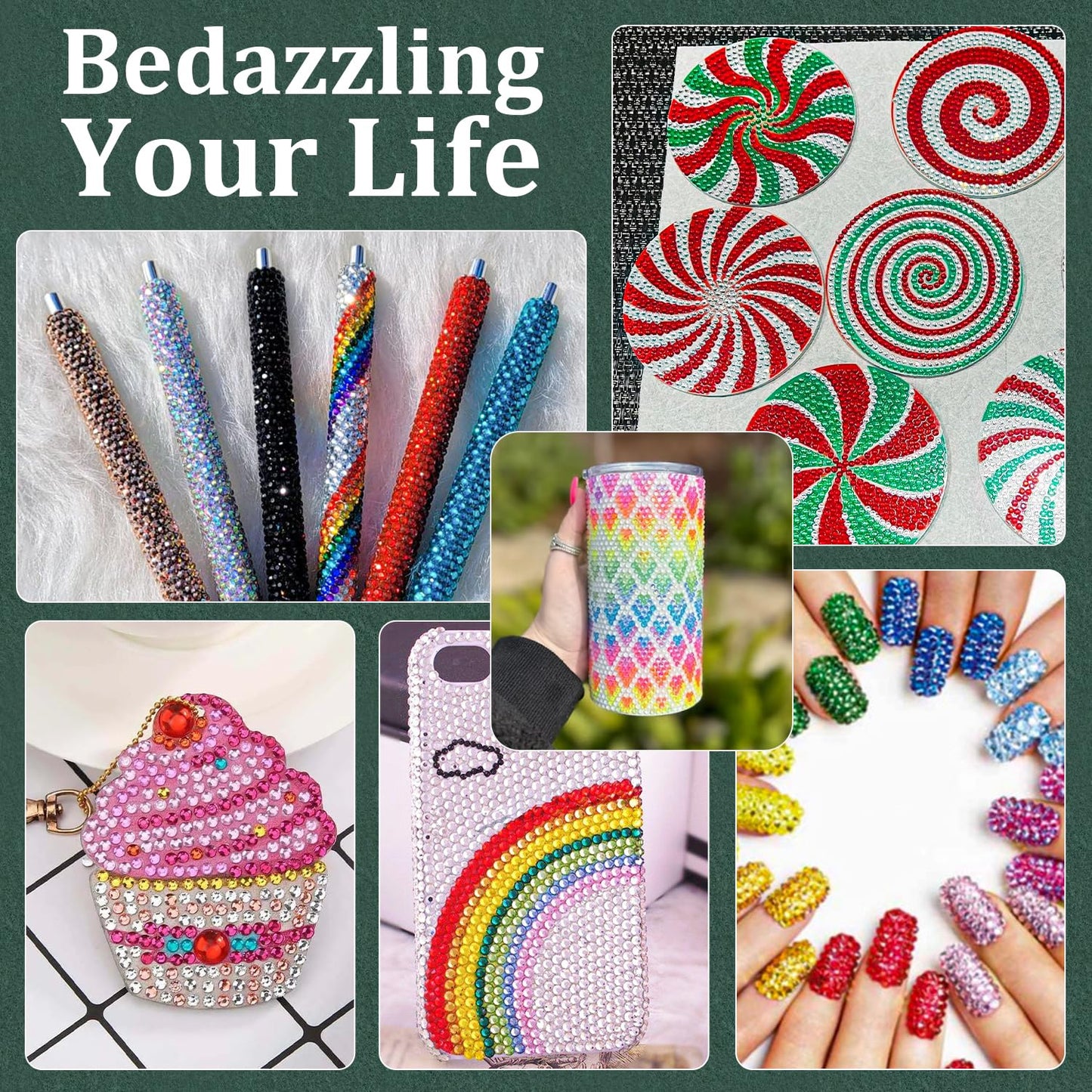 Resin Rhinestones for Crafting with B7000 Jewelry Glue, 2 Boxes Red Flatback Crystals with 3Pcs 10ml Glue for Bedazzling Crafts DIY Nail Art MakeupďźNon Hotfix Gems for Clothing Shoes