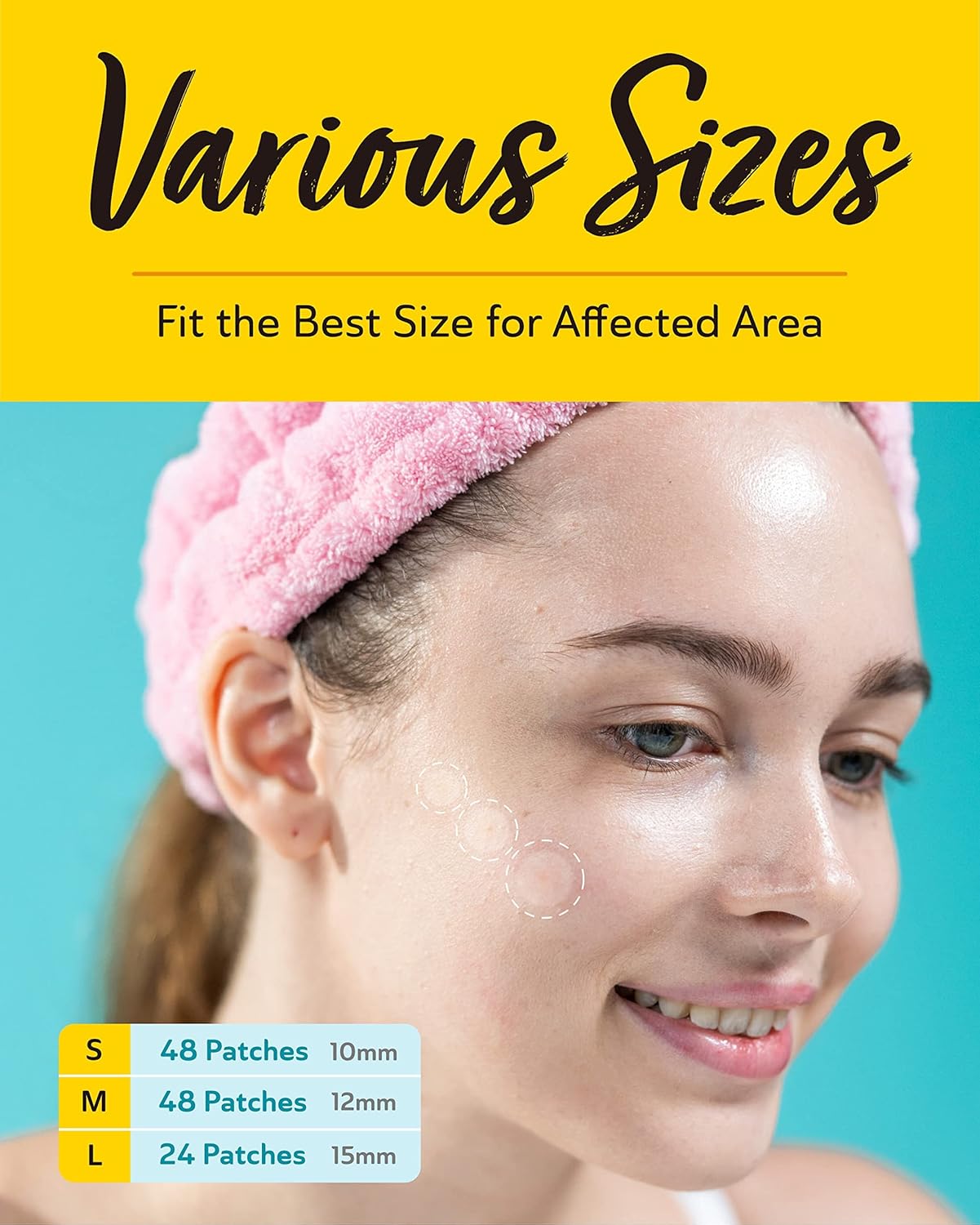 Invisible Pimple Patches for Cystic Acne - Premium Hydrocolloid Acne Patches & Zit Stickers, Cystic Acne Patch with Matte Finish - 240 Count - 3 Sizes Invisible Plus (Clear Patch)