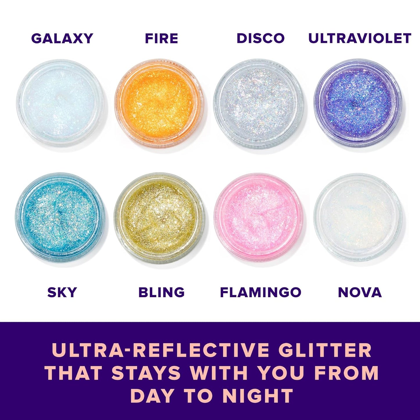 UNICORN SNOT Holographic Face Glitter & Body Glitter Gel: Glitter Makeup, Hair Glitter, Festival Rave and Anime Cosplay, Halloween Costume Makeup - Vegan & Cruelty Free, 1.7 oz Silver Glitter (Disco)