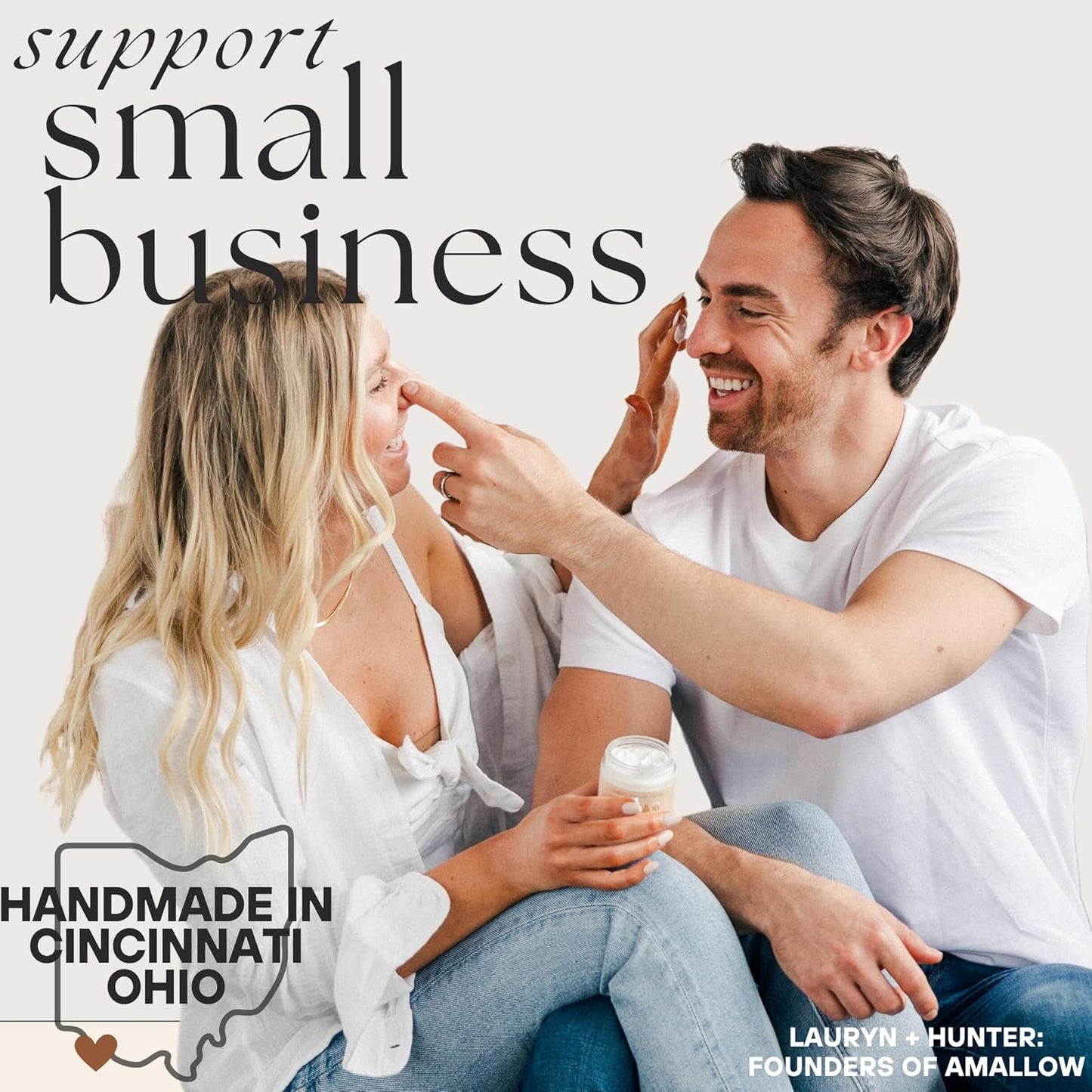 Amallow - Natural Deodorant – Aluminum Salt-Free, Tallow-Based, Baking Soda-Free, with Magnesium & Zinc – Long-Lasting Odor Protection – Handcrafted in the USA – 2.6 oz (Everwood)