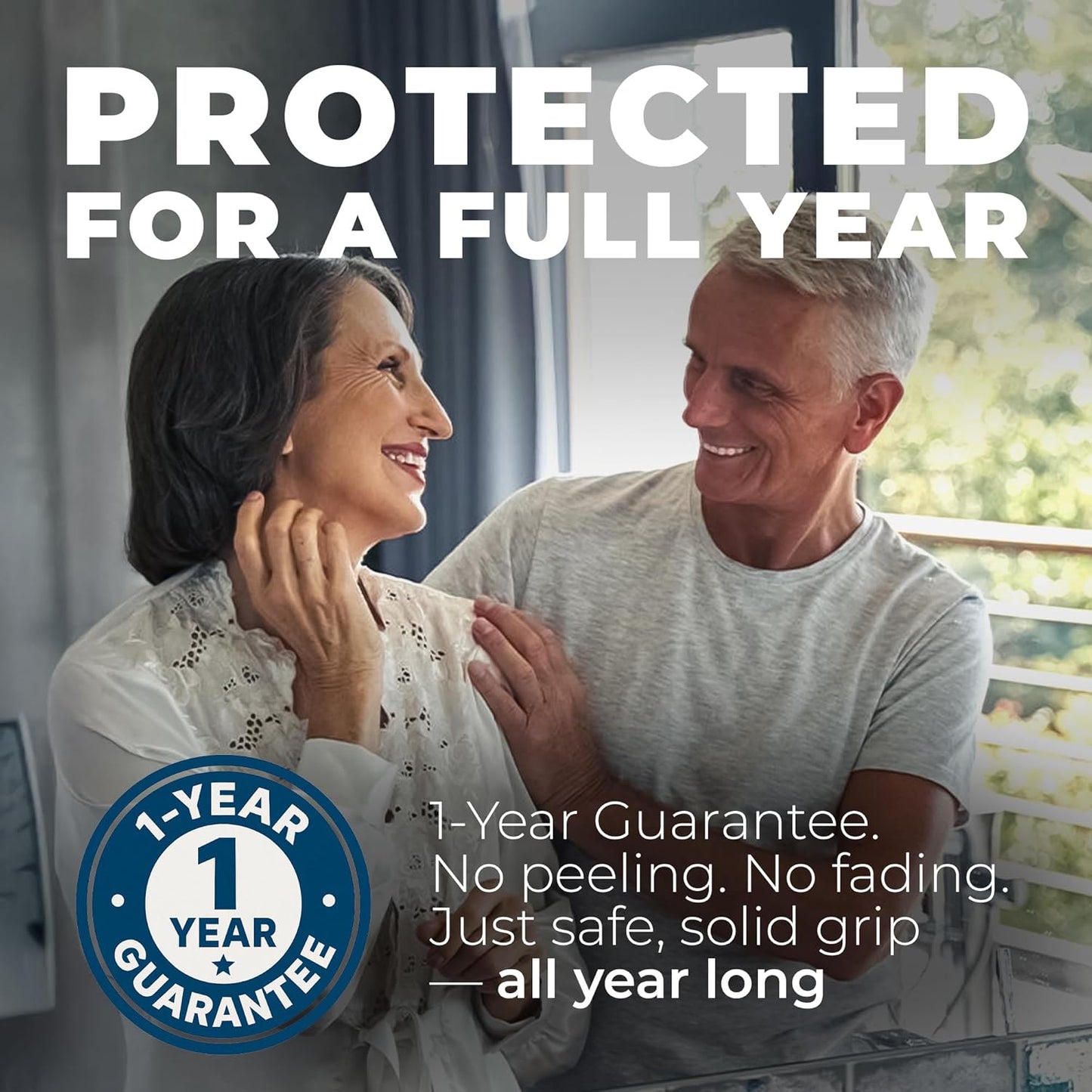 Anti Slip Shower Stickers 24 PCS, Invisible Non-Slip Shower Strips for Adults, Premium Adhesive Bath Tub Stickers (Clear)