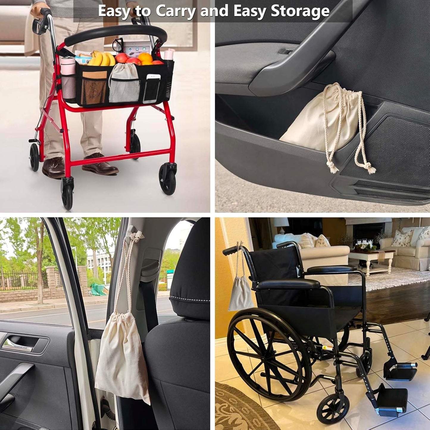 3PC Mobility Standalone Kit: Car Door Assist Handle/Standing Assist Grip Handle/Adjustable Standing Aid Safety Handle Apply to Elderly and Handicapped, Child, Pregnant Woman, Injured