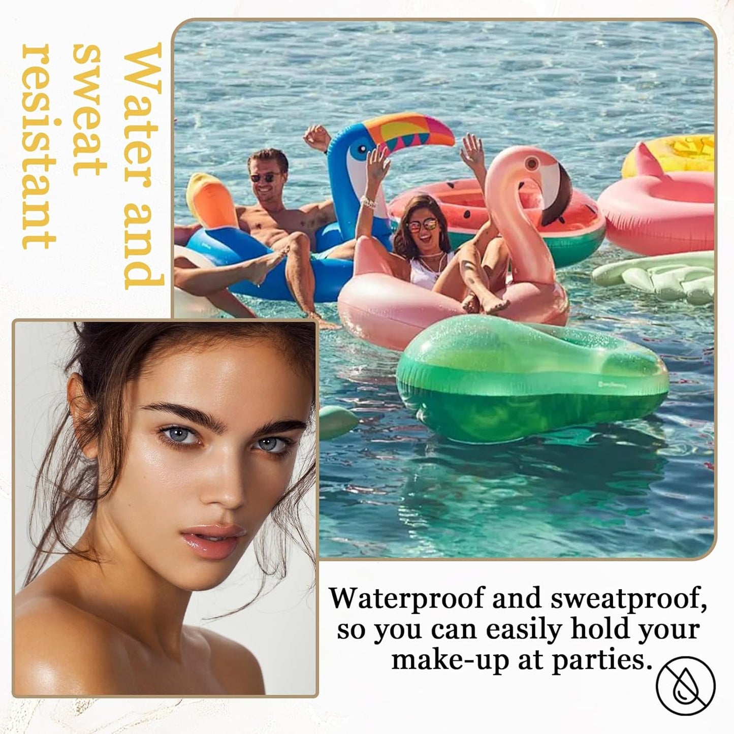 Lightweight Setting Powder,Waterproof Oil Control Translucent Face Powder,Smooth Long Lasting Matte Finish Loose Powder with Face Makeup Brush & Powder PuffďźNatural Colorďź