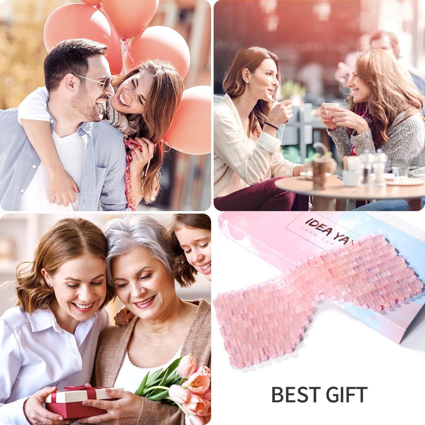 Jade Eye Mask Tiger Eye Cooling Jade Sleep Eye Mask 100% All Natural Soothe Stone Eye Mask