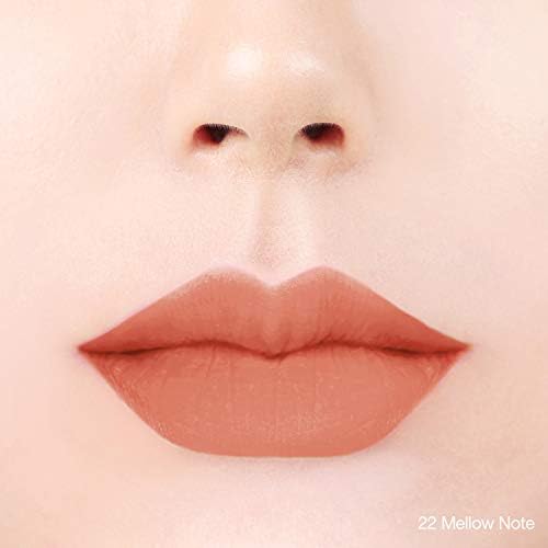 BBIA Last Velvet Lip Tint - Soft & Creamy Matte Finish Lip Stain, Blur Effect with Velvety Texture, Long-Lasting, High Pigment, Lightweight, Non-Drying, Korean Lip Makeup (22 MELLOW NOTE)