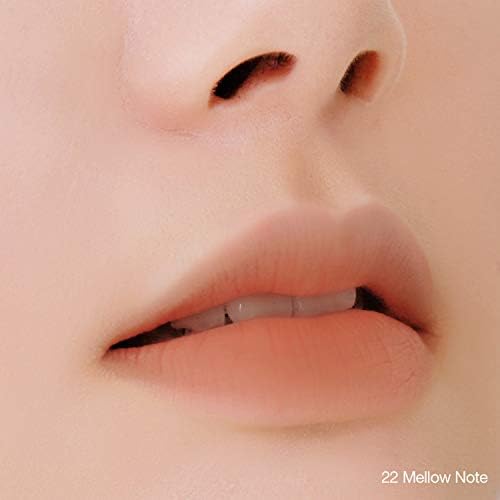 BBIA Last Velvet Lip Tint - Soft & Creamy Matte Finish Lip Stain, Blur Effect with Velvety Texture, Long-Lasting, High Pigment, Lightweight, Non-Drying, Korean Lip Makeup (22 MELLOW NOTE)