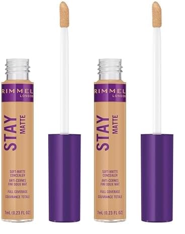 Rimmel Stay Matte Concealer, Linen, 0.05 Fl Ounce (Pack of 2)