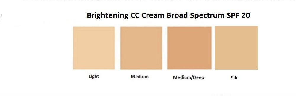 Brightening Color Correcting CC Cream SPF 20 mediam coverage - 4 in 1 - Foundation sunscreen anti aging moisturizer (Light)