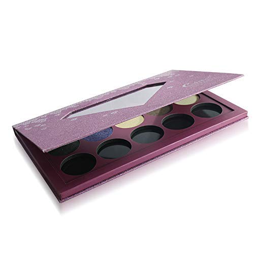 Large-Sized Empty Magnetic Makeup Palette with Diamond-Shaped Transparent Window