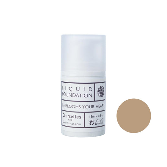 [Courcelles] Liquid Foundation 15ml (0.507oz) [K-Beauty] Made in Korea (NO.500-Dark Beige)
