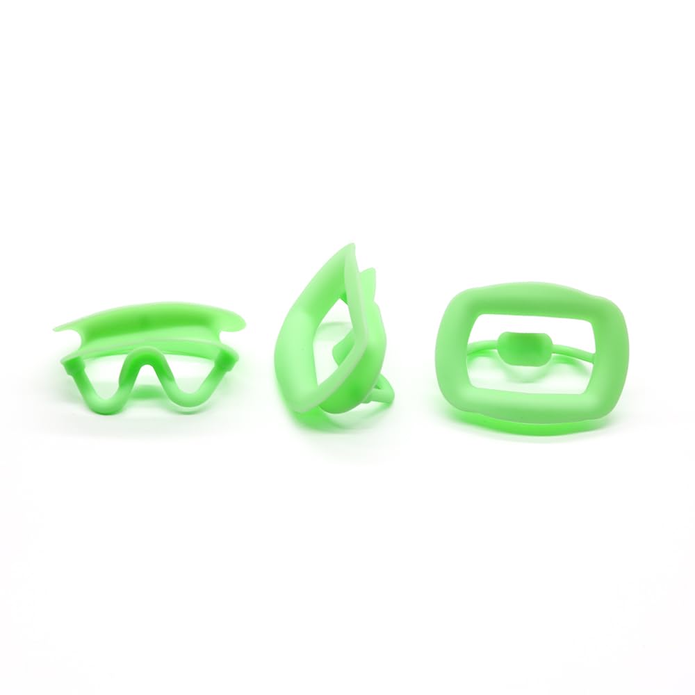 3 Pcs Silicone Mouth Opener (Green)
