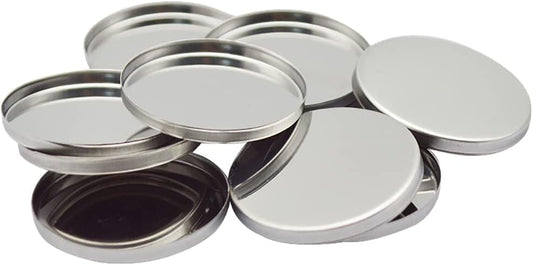 20 Pcs Metal Eyeshadow Pans Round Empty Round Eyeshadow Palette Cosmetic Eyeshadow Tin Reffilable Blush Pans Compact Makeup Tin