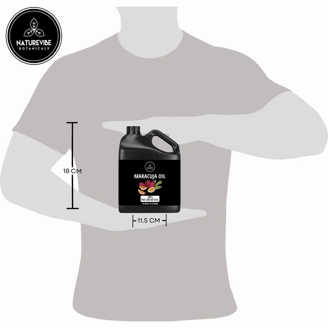 Naturevibe Botanicals Maracuja Oil 32 Ounces | 100% Pure and Natural | Great for Skin Care and Hair Care