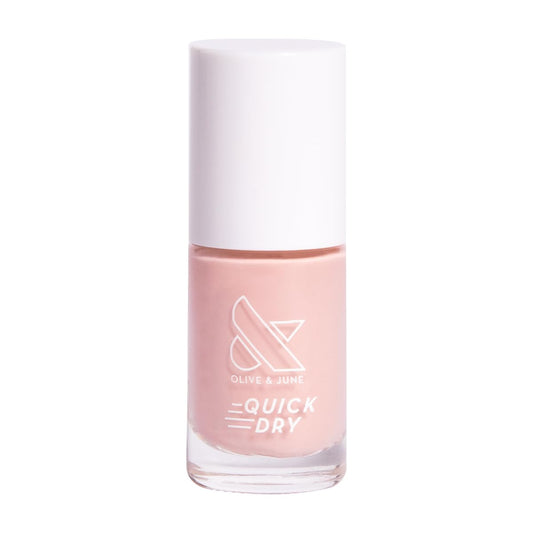 Olive & June Quick Dry Nail Polish | Instant, Fast-Drying, Smudgeproof Color | 15-free, Vegan, Cruelty-Free Formula | Lasts up to 5 Days | Salon-Quality Manicure Pedicure at Home | Poodle Pink Neutral