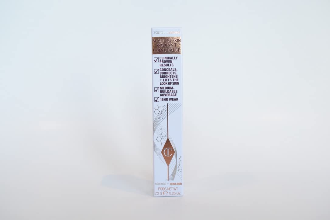 Charlotte Tilbury Beautiful Skin Medium to Full Coverage Radiant Concealer with Hyaluronic Acid - 3.5 Fair with Yellow Undertones