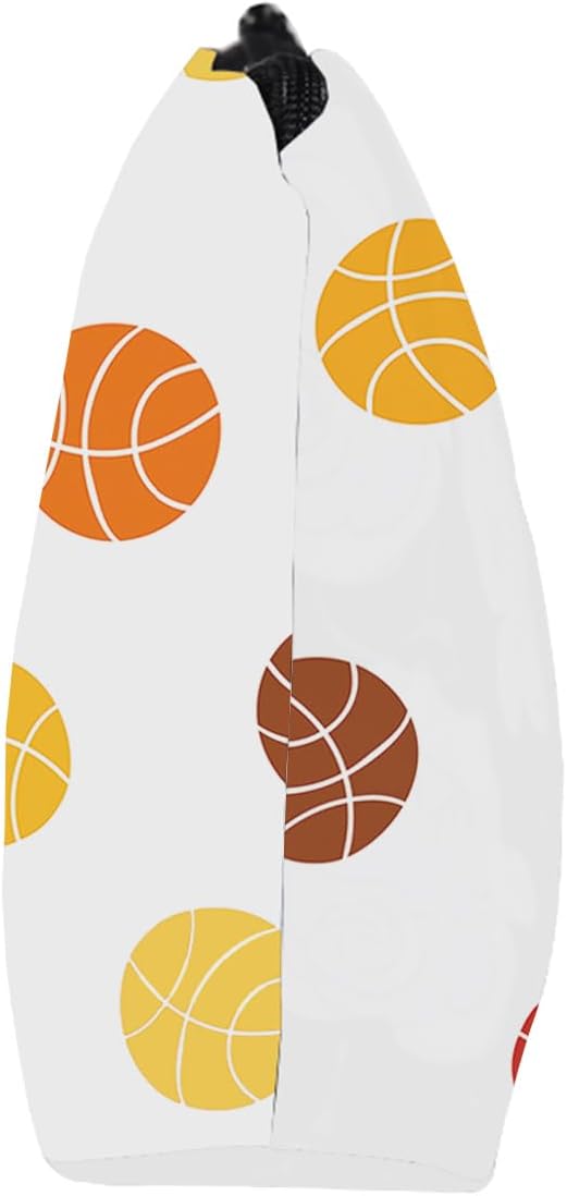 Makeup Bag Basketball Gifts Travel Cosmetic Bag Small Items Organizer for Purse (basketball-1)