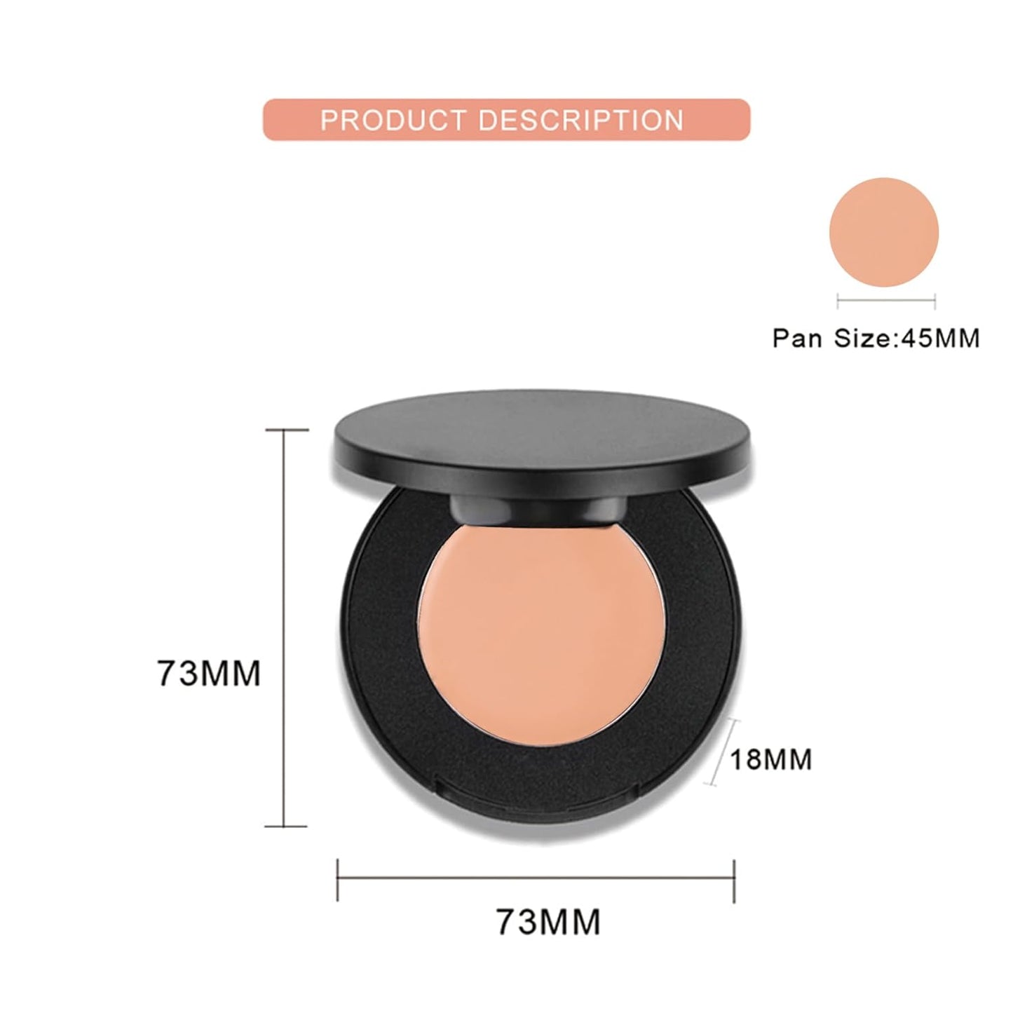 Cream Concealer Corrector Correcting Contour Makeup Set under Eye Concealer Cream Kit for Dark Circles and Blemish 16