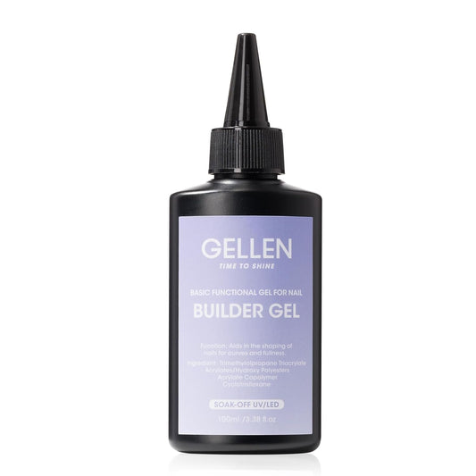 GELLEN 100ml Builder Gel for Nails Nude, Pink Strengthener Gel Color Hard Builder, Nail Apex Building Soak off Long Lasting U V Nail Gel