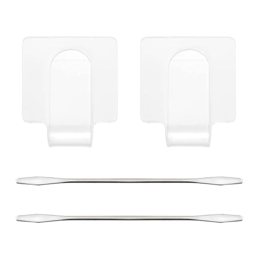 yueton 2SET Handheld Square Color Palette Acrylic Color Palette Beauty Color Palette Beauty Concealer Plate Liquid Foundation Color Palette Nail Art Transparent Palette for Makeup Foundation