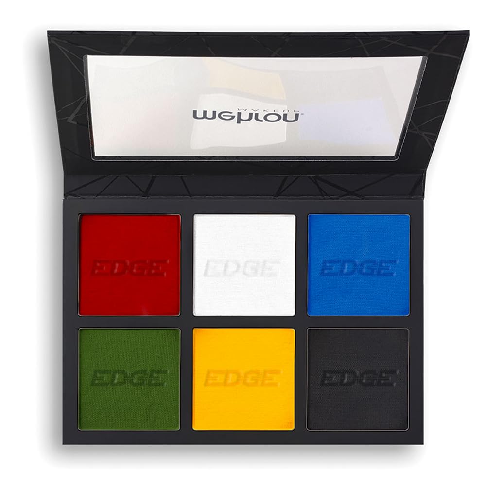 Mehron EDGE Face & Body Paint| Professional Water-Activated Face Paint Makeup | Made in the USA | For Cosplay, Halloween, & SFX (Mulit Color Palette)