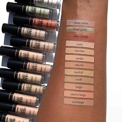 L.A. COLORS Ultimate Cover Concealer- Sheer White Corrector, 0.13 Fl Ounce