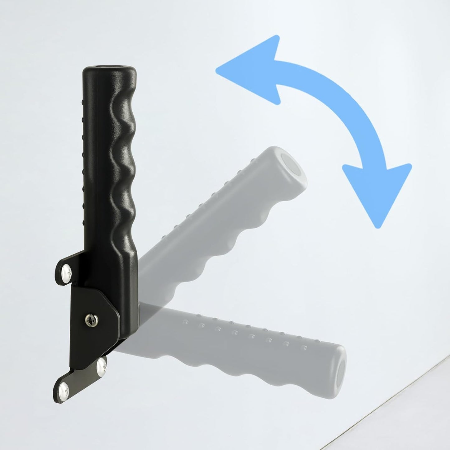 Flip a Grip Doorway Assist Handle - Safety Grab Bar for Elderly, Handicapped, 300LB Weight Suport, Non-Slip Stair & Doorway Stability Aid - Black(for Hard Wall)