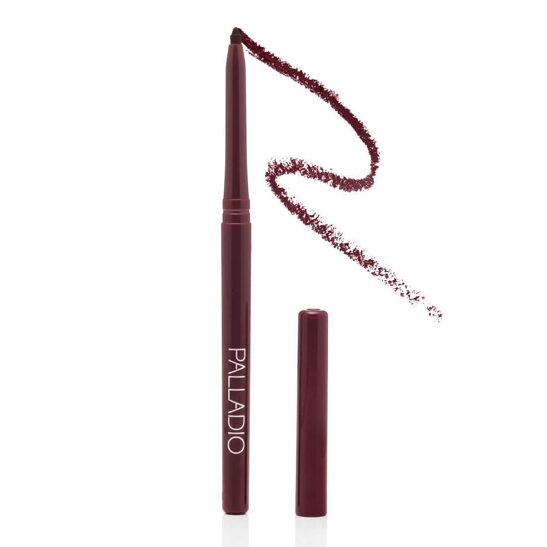 Palladio Retractable Waterproof Lip Liner High Pigmented and Creamy Color Slim Twist Up Smudge Proof Formula with Long Lasting All Day Wear No Sharpener Required, Black Berry