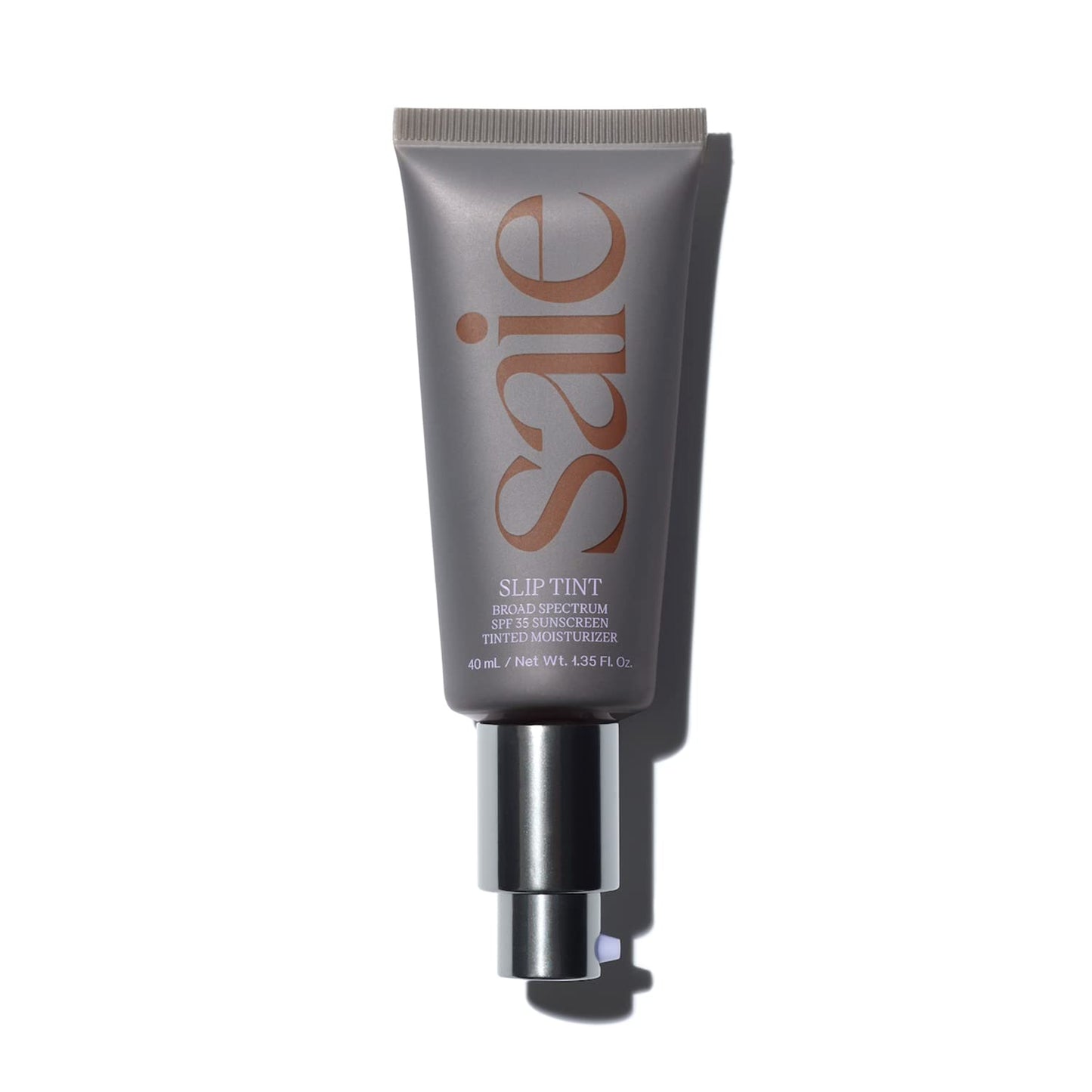 Saie Slip Tint SPF 35 Tinted Moisturizer - Light Coverage Moisturizer + Broad Spectrum Zinc Oxide Sunscreen with Hydrating Hyaluronic Acid - Shade Nine + Half (1.35 oz)