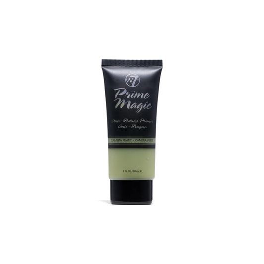 W7 Prime Magic Anti-Redness Face Primer - Green Color Correcting Face Priming Formula - Vegan Makeup