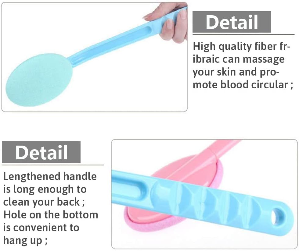 Eyxformula 2 Pcs Back Lotion Applicator with Long Handle & 2 Replacement Pads for Self-Tanning, Sunscreen, Cream, Moisturizer – Easy Reach Body Lotion Applicator for Back, Feet & Hard-to-Reach Areas