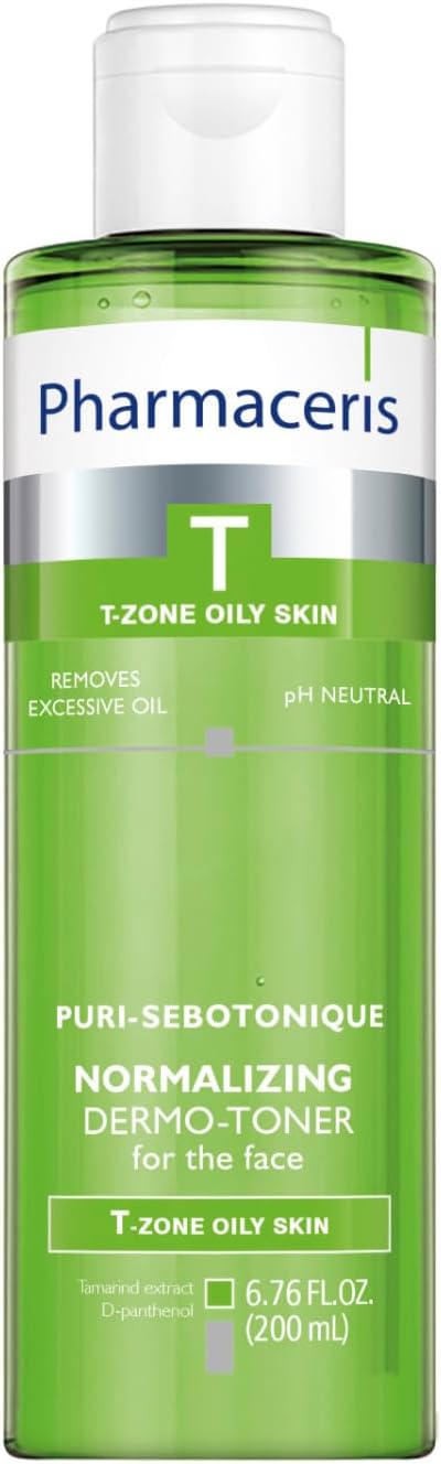 Normalizing Face Toner, Removes Makeup, Helps Refine Pores, Reduces Shine, Refresh & Balance, Sebum Control, for Oily & Sensitive Skin, Alcohol-Free, Puri-SEBOTONIQUE, 6.76 fl oz