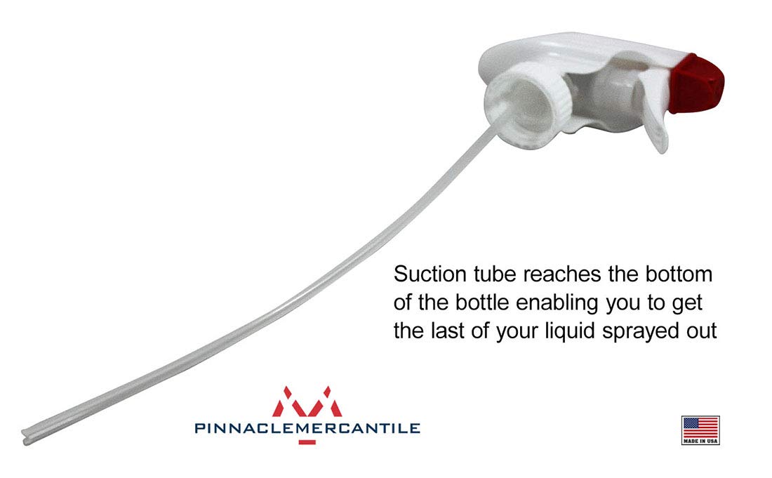 Pinnacle Mercantile Plastic Spray Bottles Leak Proof Technology Empty 32 oz Pack of 36 Made in USA