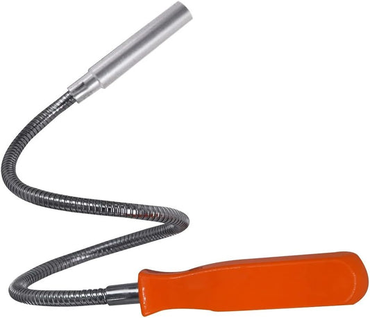 Flexible Magnetic Grabber Pickup Tool - 23-1/2" 8LB Bend-It Magnet Snake Pick-Up Sweeper Bendable Retriever Stick | Gifts for Men Christmas Useful for Hard-to-Reach,Sink Drains Mechanic Automotive