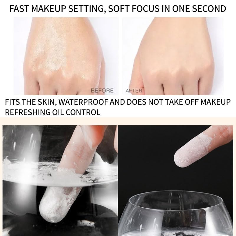 2PCS Loose Face Powder, Oil Control Minimizes Pores and Fine Lines, Loose Baking Face Setting Powder Makeup, Oil Control Soft Focus Effect Make Up, Matte Ultra Flawless Finish,8g (02# Pink Complexion)