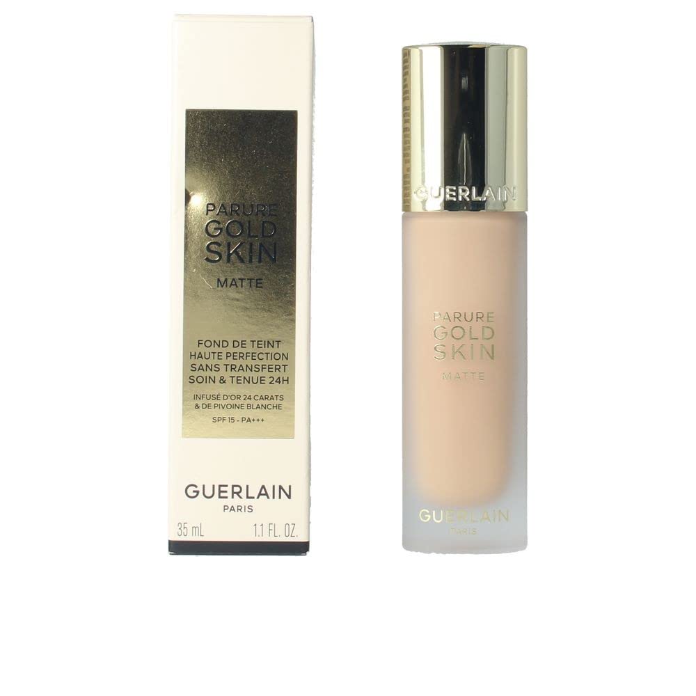Parure Gold Skin Matte 24H Wear No-Transfer Foundation SPF 15-3N Neutral by Guerlain for Women - 1.1 oz Foundation