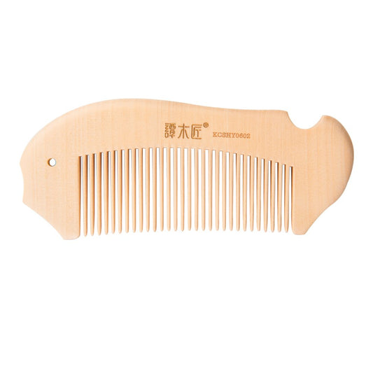 TAN MUJIANG Handcraft Natural Wood Hair Combs Accesory For Women, Men, brides, Curly Hair, Straight hair (Light color) KCSHY0602