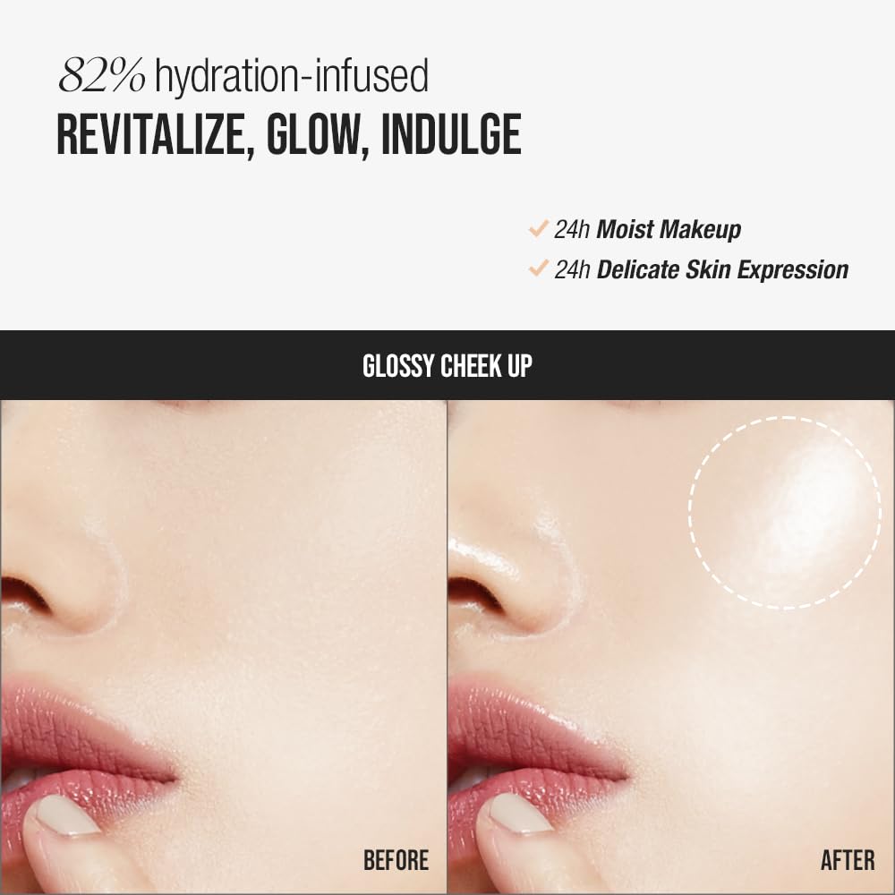 Brilliance Fit Glow Foundation - Full Coverage for Dry & Normal Skin, Radiant Finish, Long-lasting & Lightweight, Korean Makeup, 1.02 Fl Oz (C01 Porcelain, 1.02 Fl Oz)